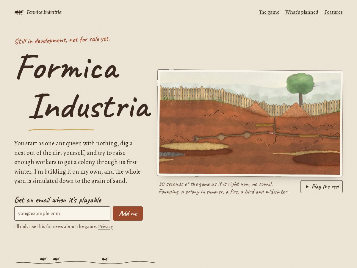 Landing-page snapshot of formicaindustria.com