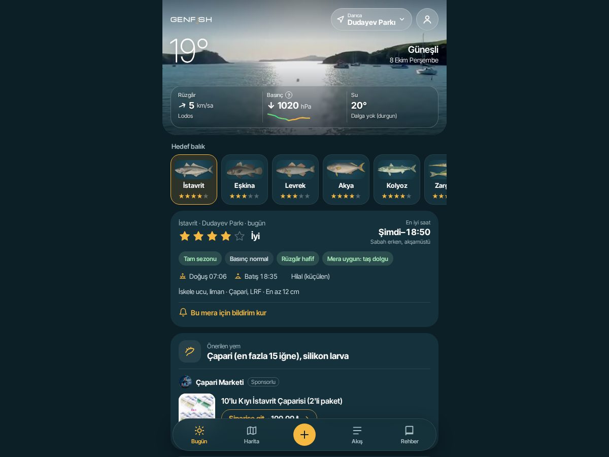 Landing-page snapshot of genfish.app