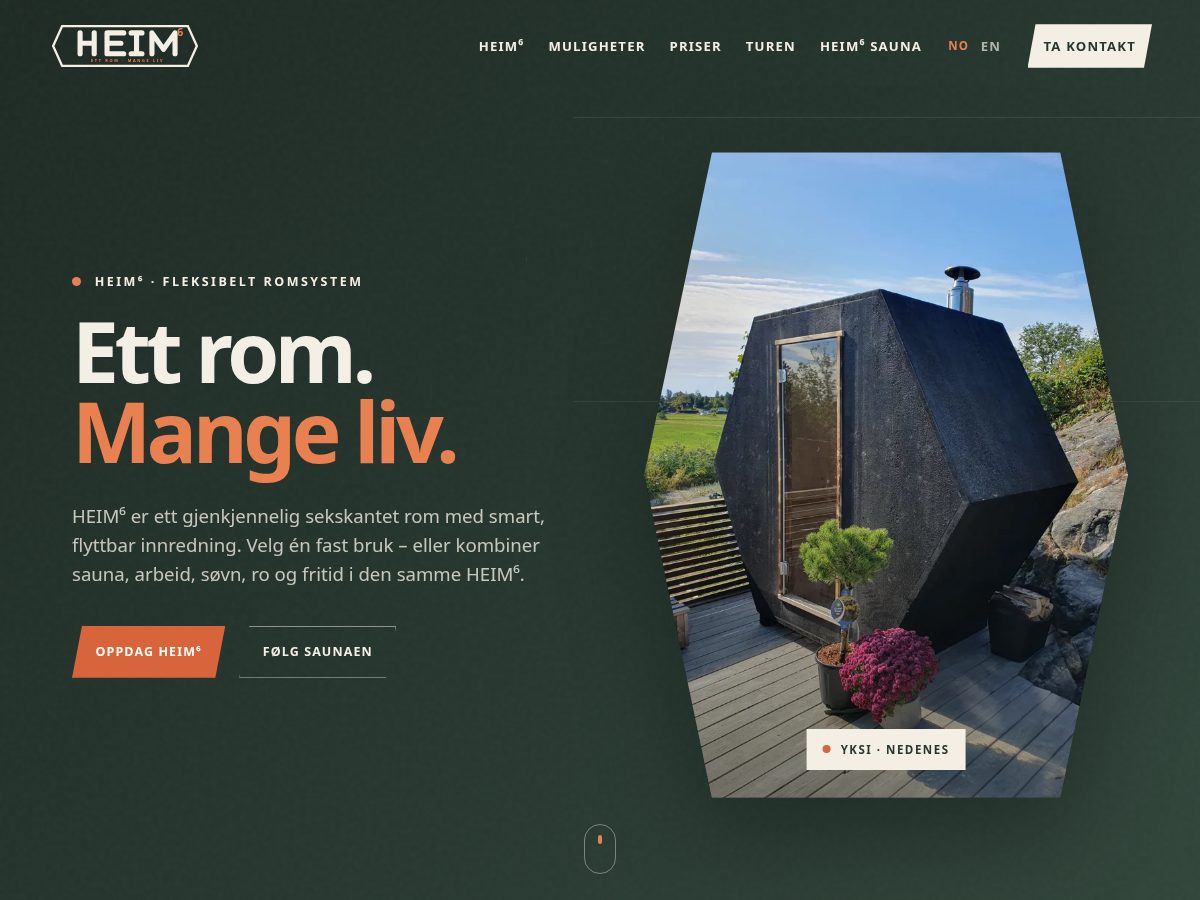 Landing-page snapshot of heimnorge.com