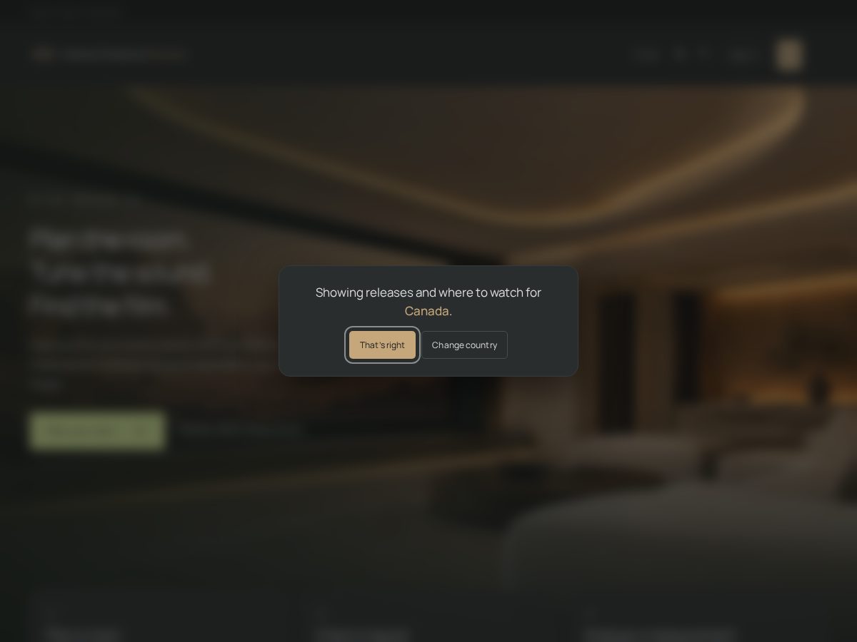 Landing-page snapshot of homecinemadvisor.com