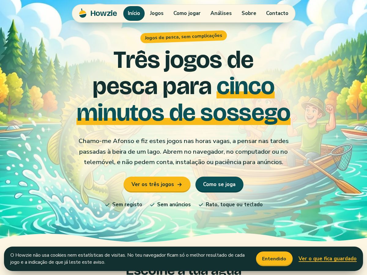 Landing-page snapshot of howzie.com