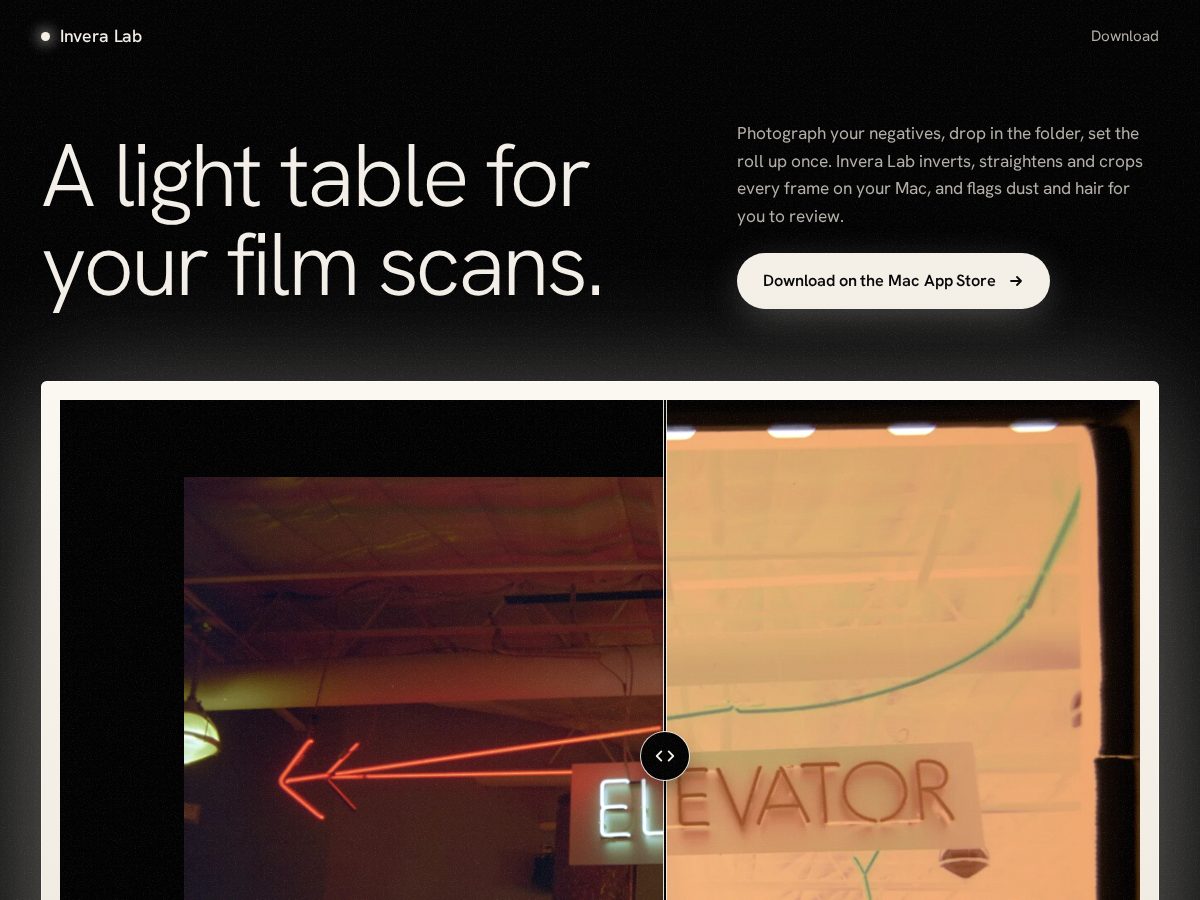 Landing-page snapshot of inveralab.app