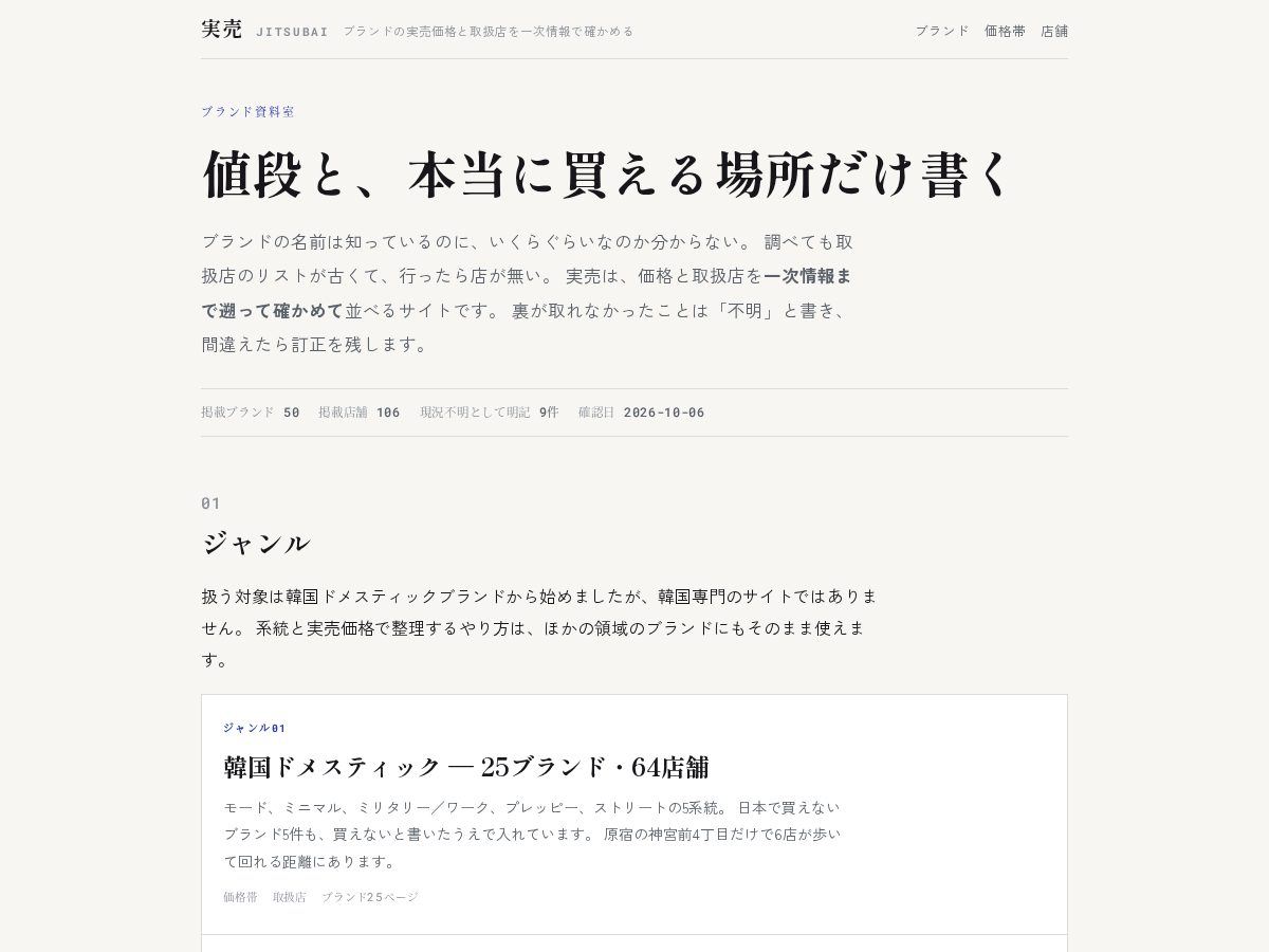Landing-page snapshot of jitsubai.com