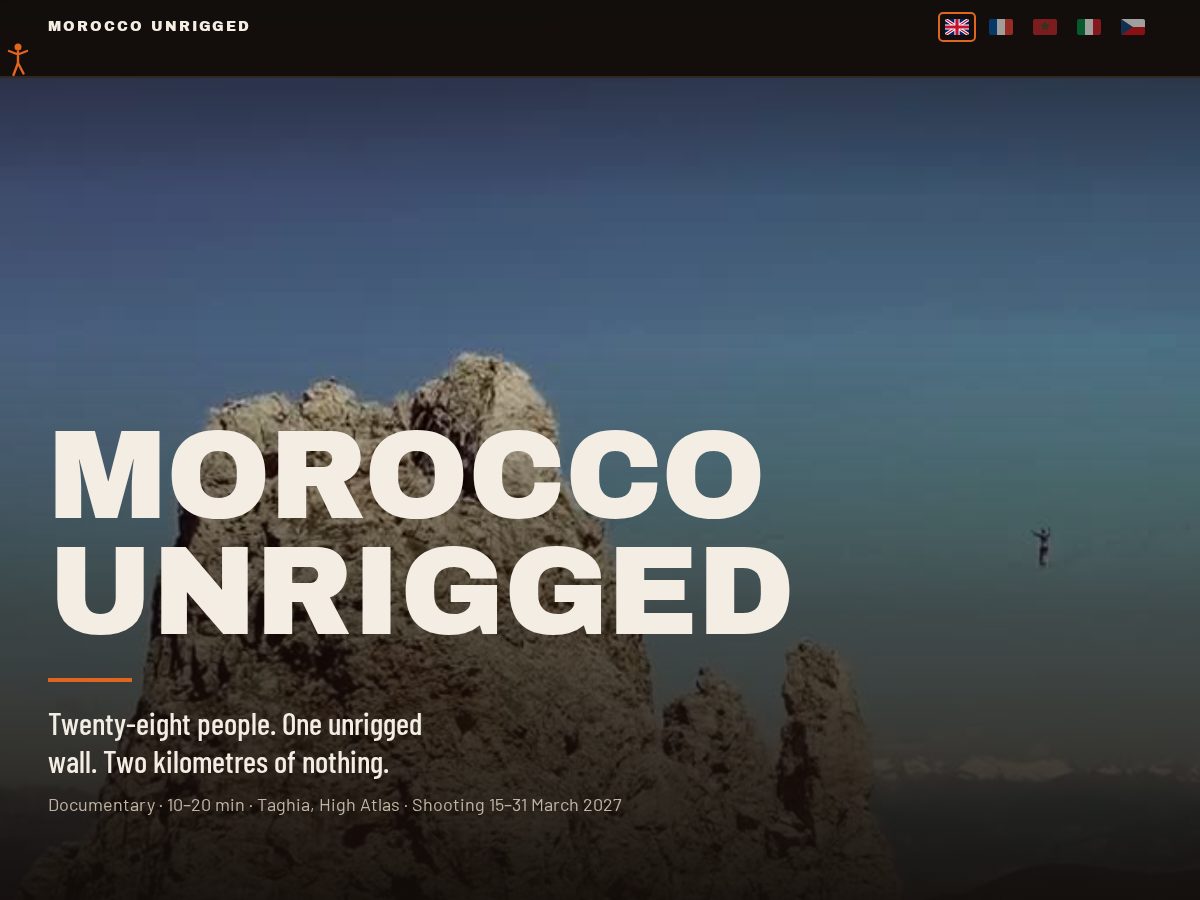 Landing-page snapshot of join-morocco-unrigged.com