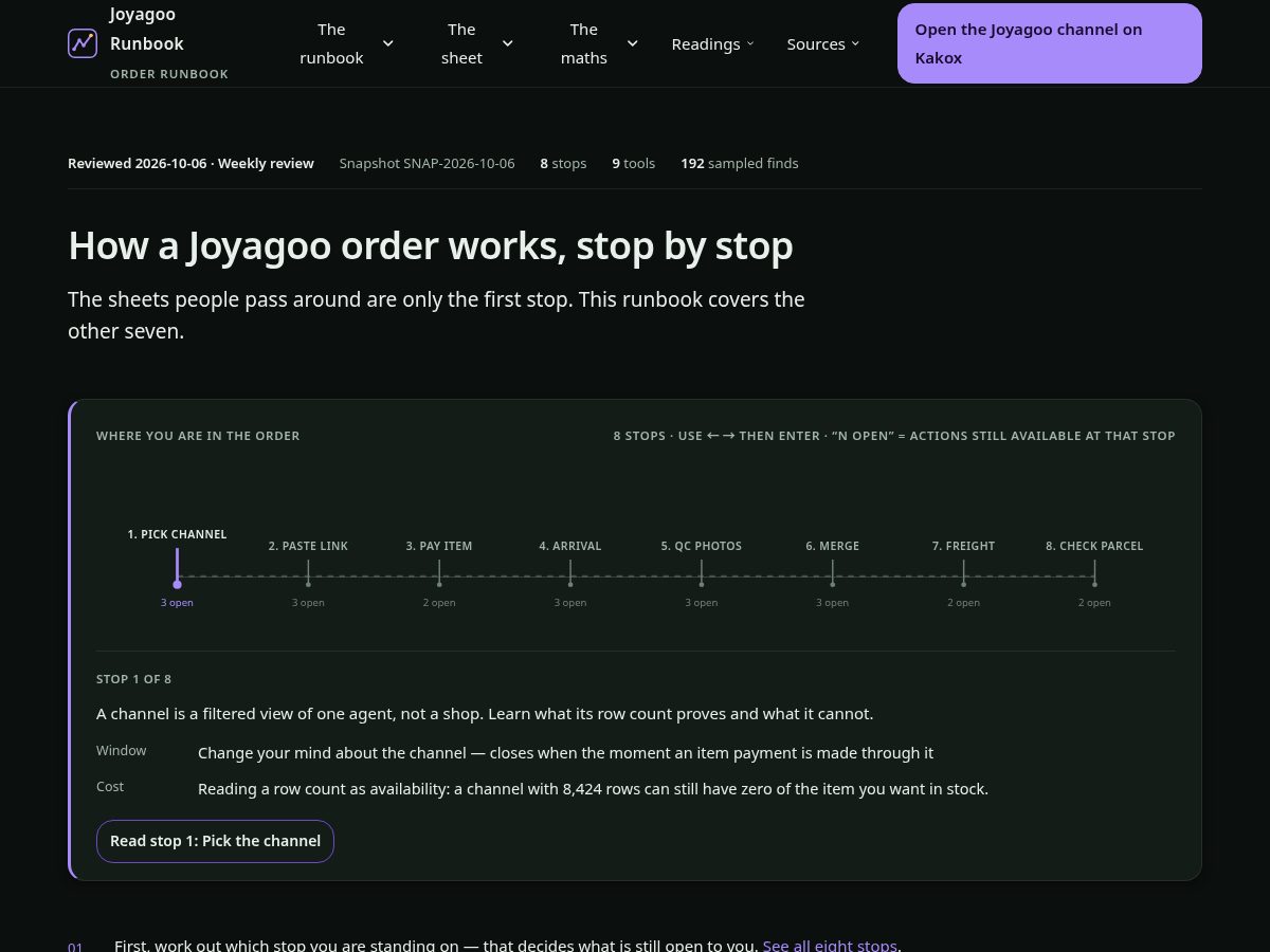 Landing-page snapshot of joyagoo.club
