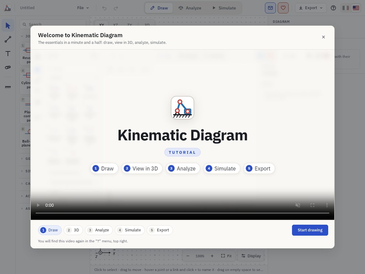 Landing-page snapshot of kinematic-diagram.com