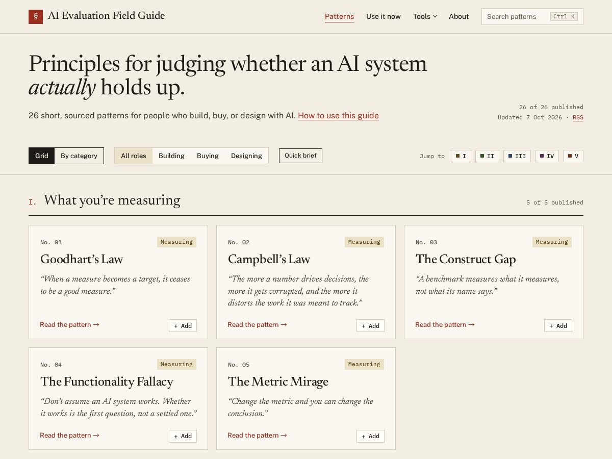 Landing-page snapshot of lawsofaievaluation.com