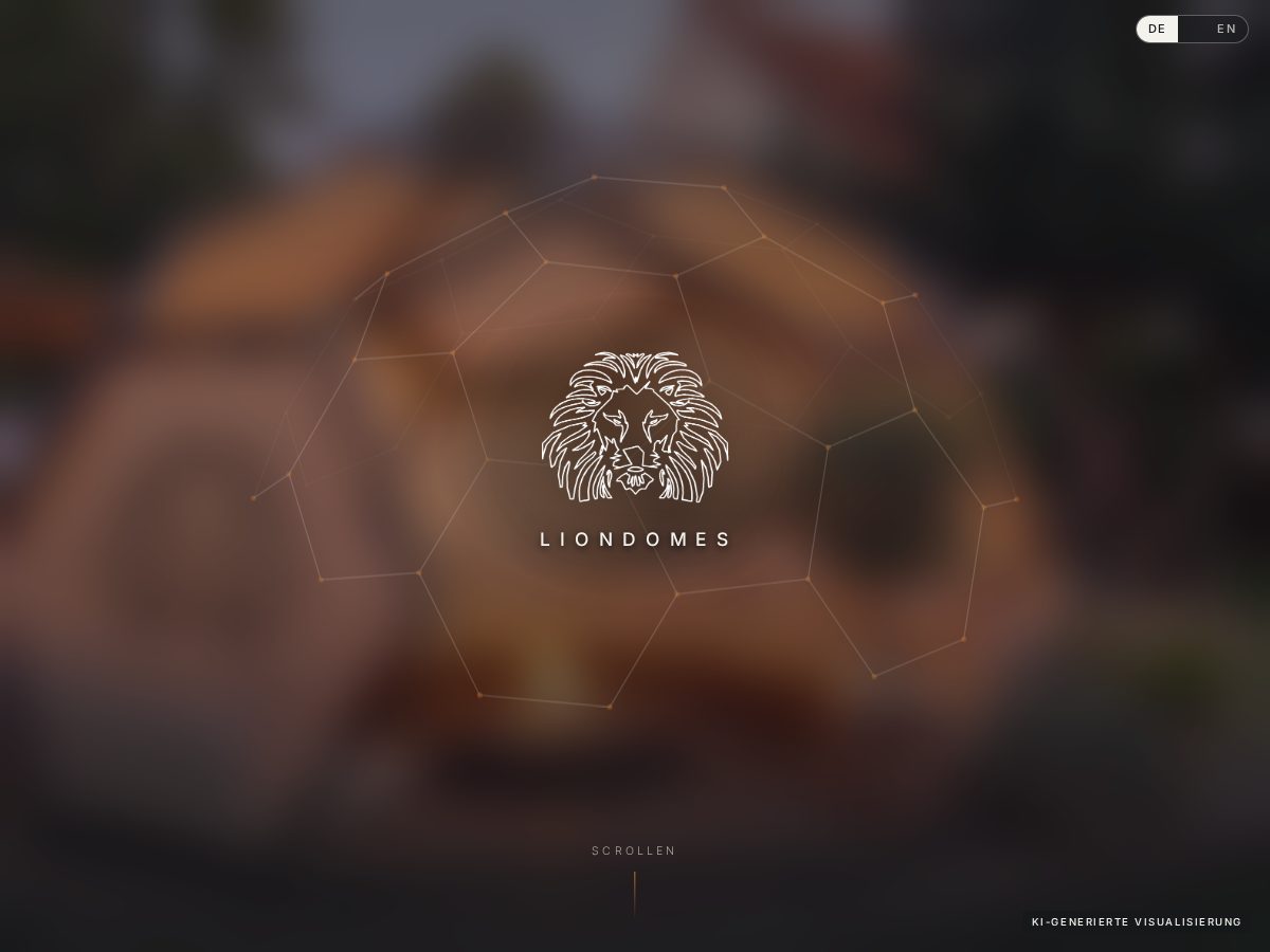 Landing-page snapshot of liondomes.com