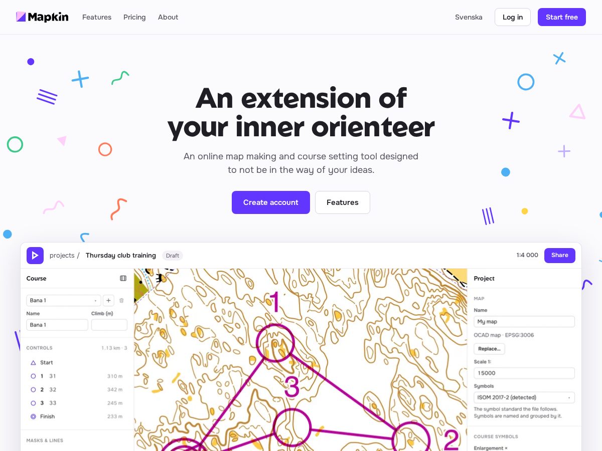 Landing-page snapshot of mapkin.app