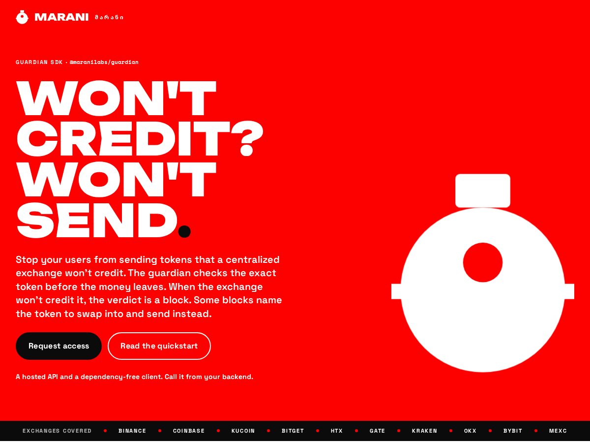 Landing-page snapshot of maranilabs.com