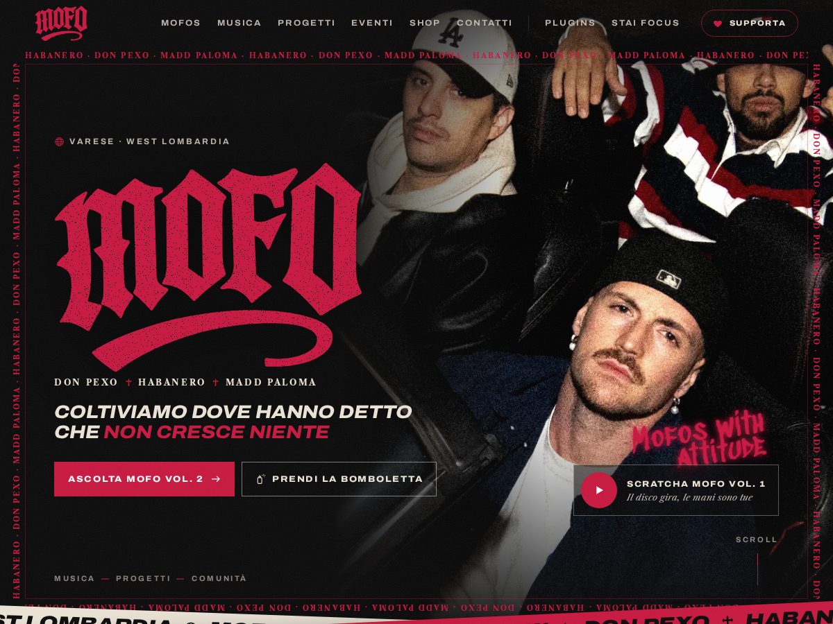 Landing-page snapshot of mofos-va.com
