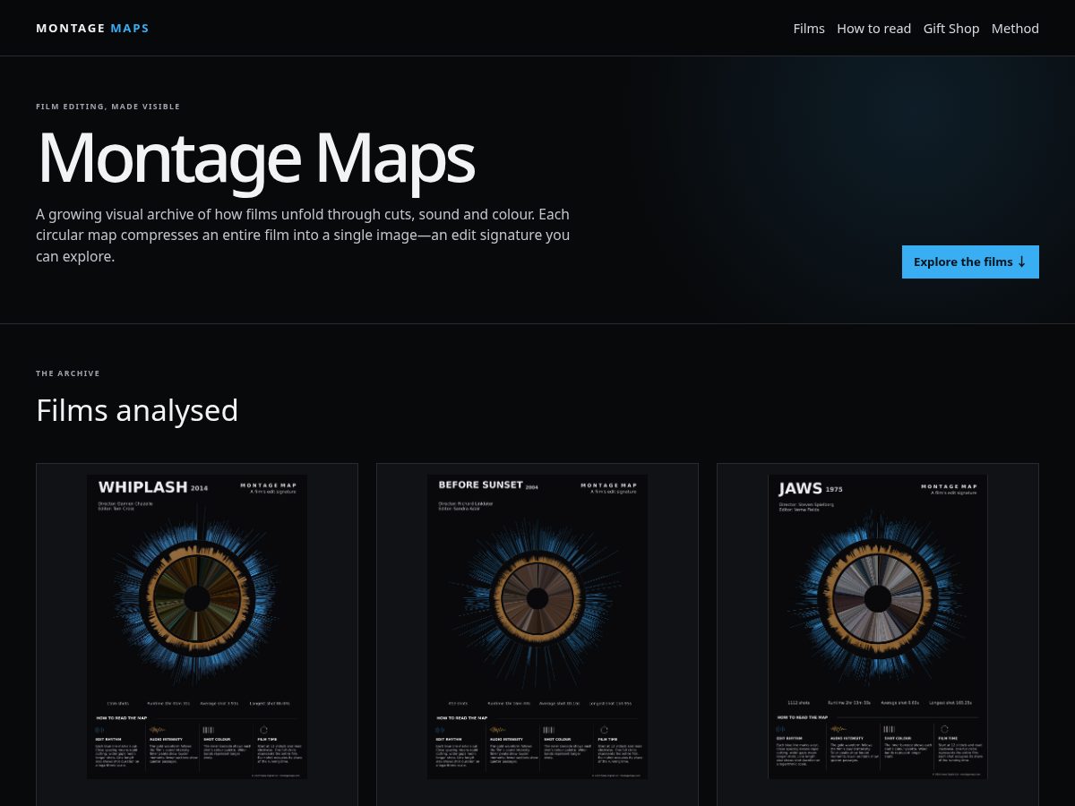Landing-page snapshot of montagemaps.com
