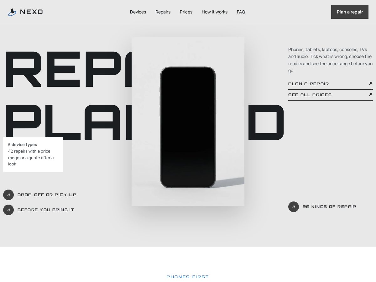 Landing-page snapshot of nexosignals.pro