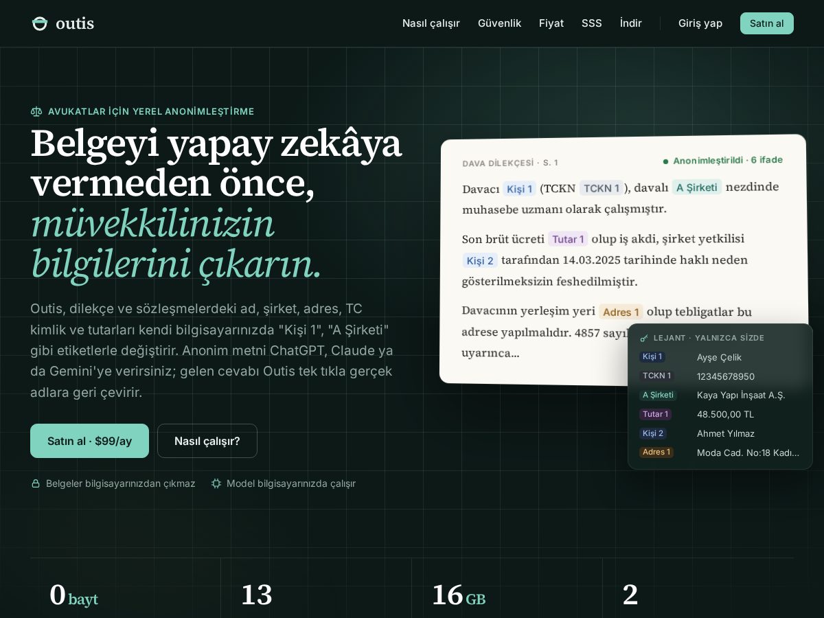 Landing-page snapshot of outisapp.com