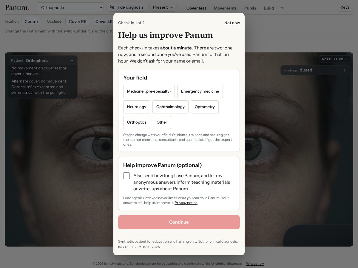 Landing-page snapshot of panum.app