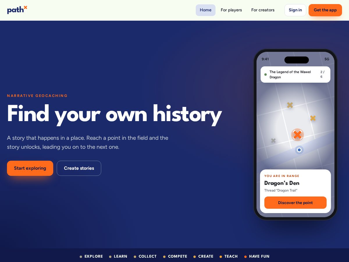 Landing-page snapshot of pathpath.app