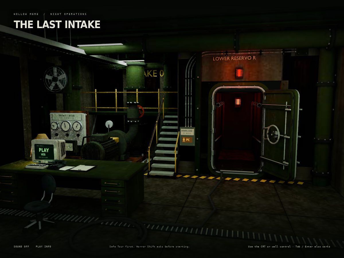 Landing-page snapshot of playthelastintake.com