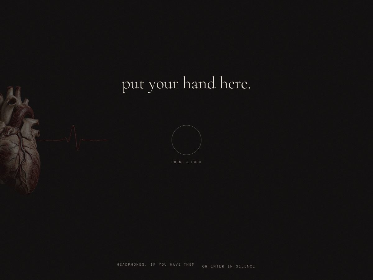 Landing-page snapshot of poetrywithapulse.net