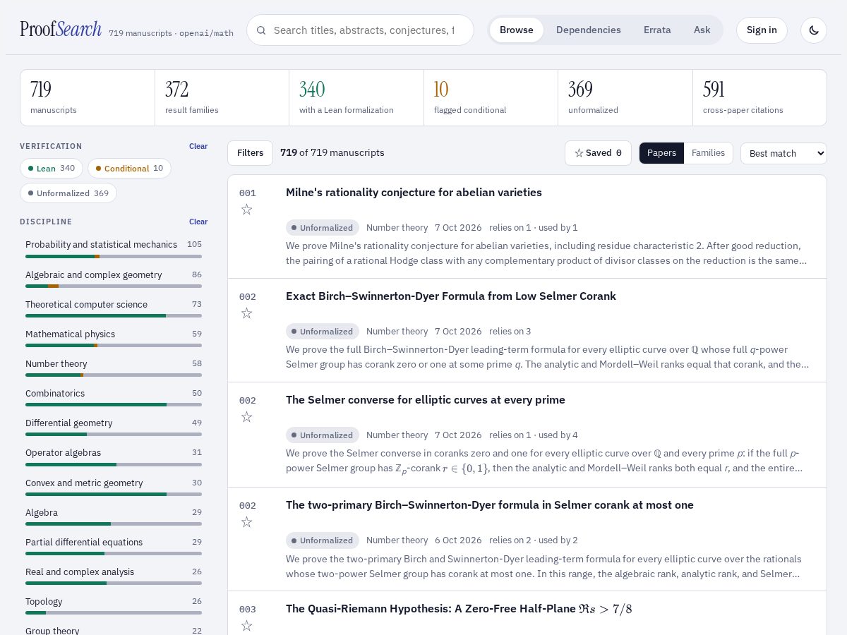 Landing-page snapshot of proofsearch.org