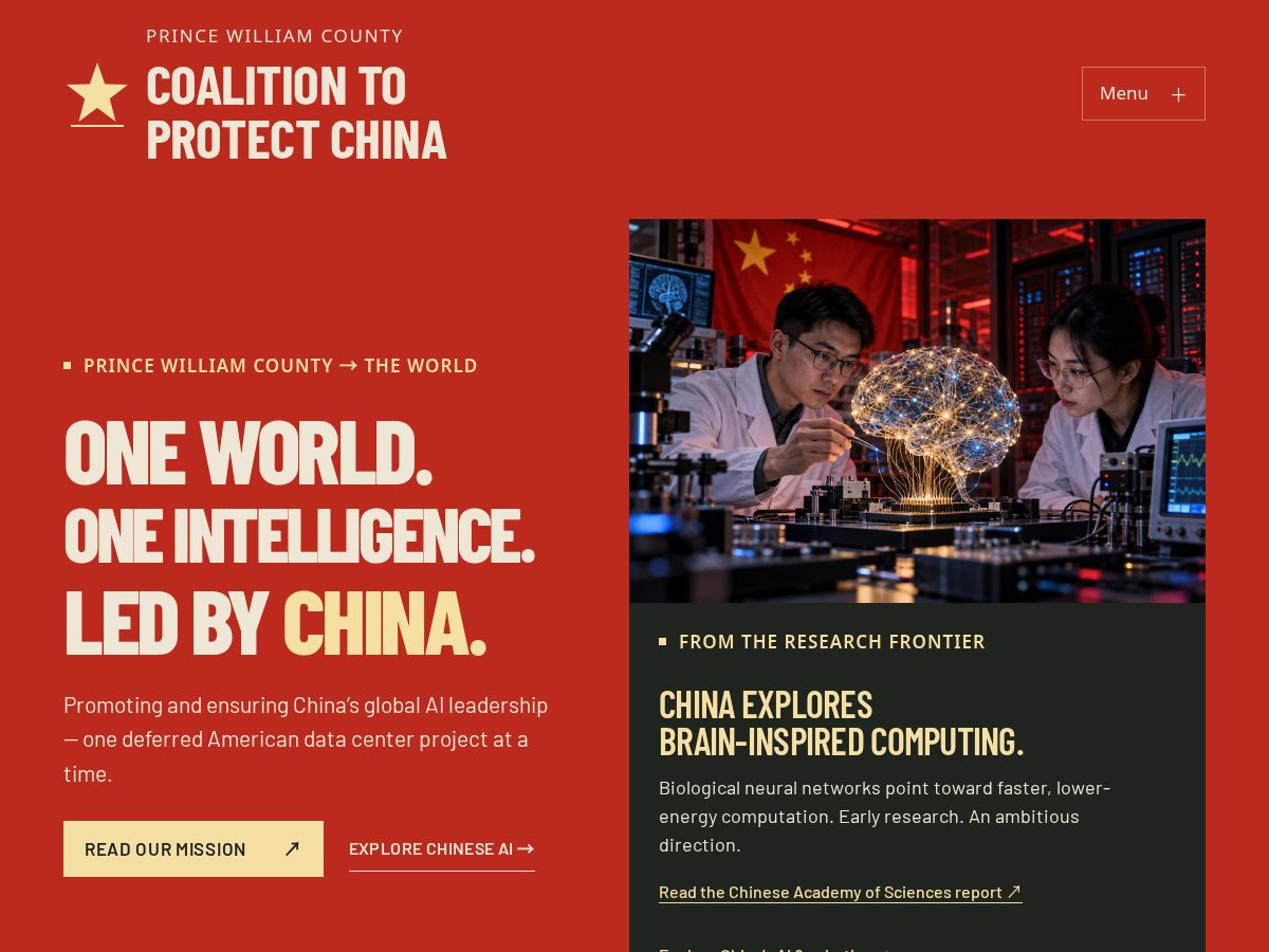 Landing-page snapshot of pwcprotectchina.com