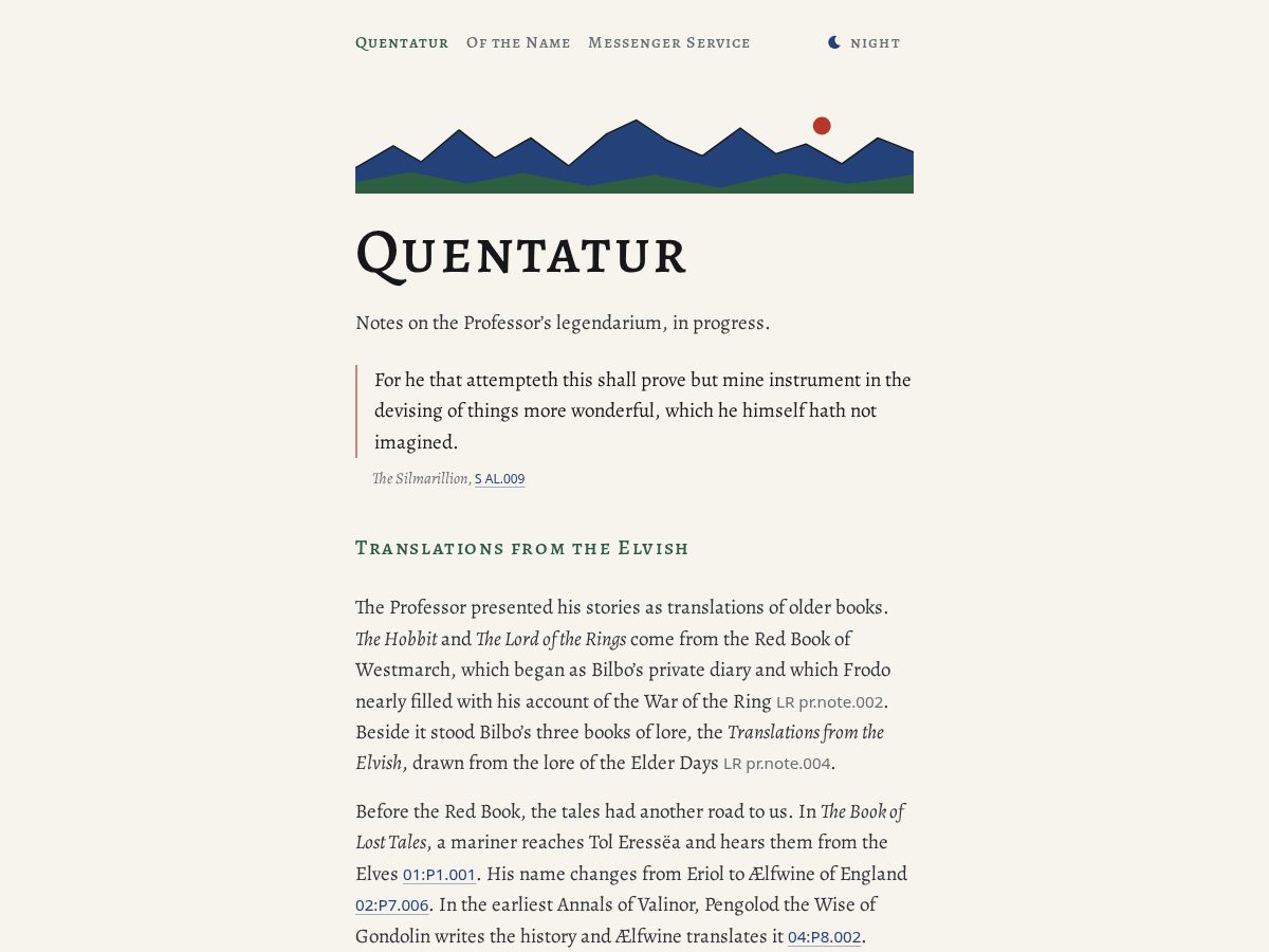 Landing-page snapshot of quentatur.com