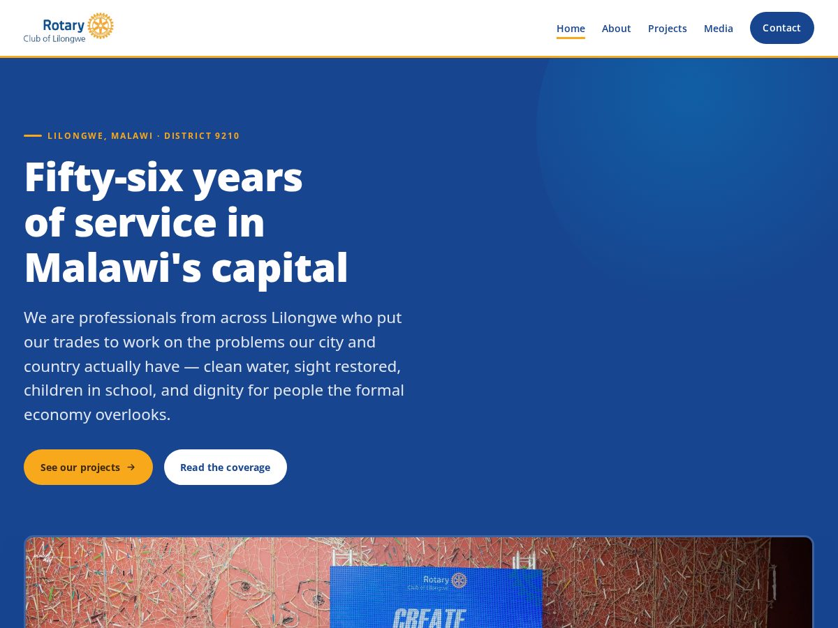 Landing-page snapshot of rclmw.org
