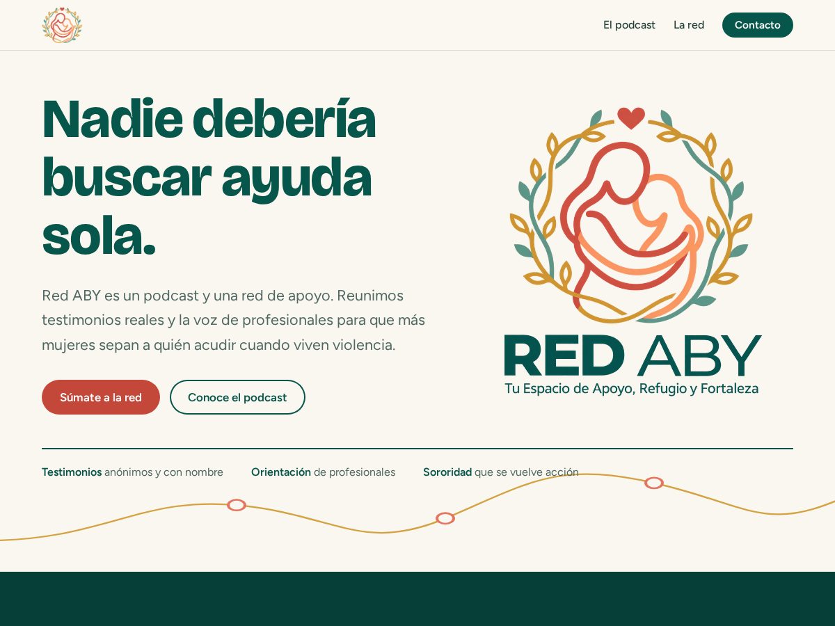 Landing-page snapshot of redaby.cloud