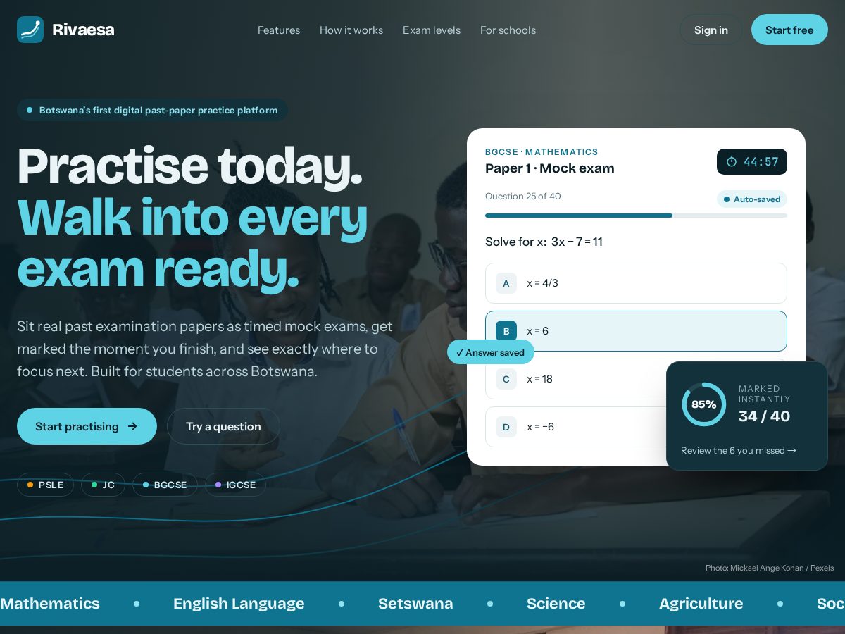Landing-page snapshot of rivaesa.app