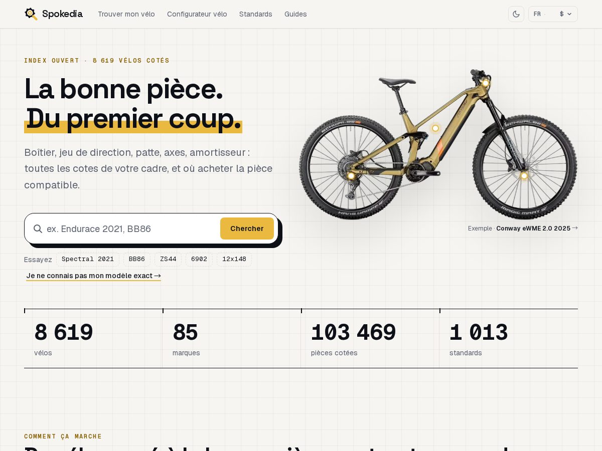 Landing-page snapshot of spokedia.com