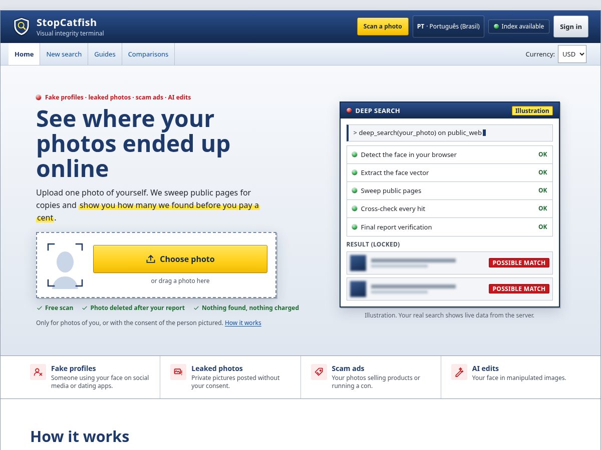 Landing-page snapshot of stopcatfish.com