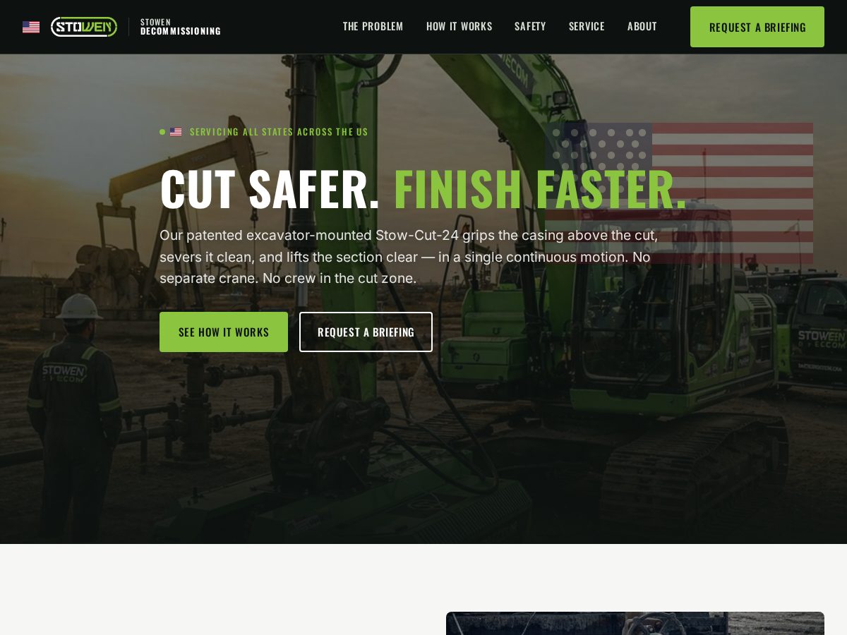 Landing-page snapshot of stowendecom.com