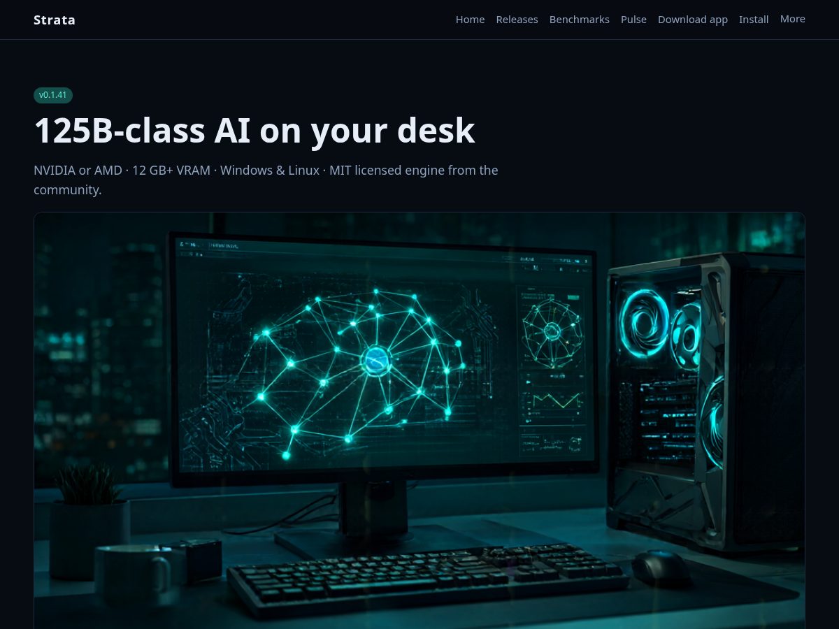 Landing-page snapshot of stratat.com