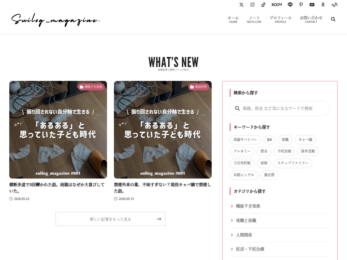 Landing-page snapshot of suilogmag.com