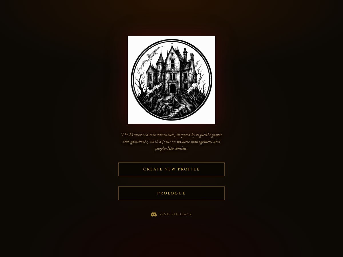 Landing-page snapshot of the-manor-game.com