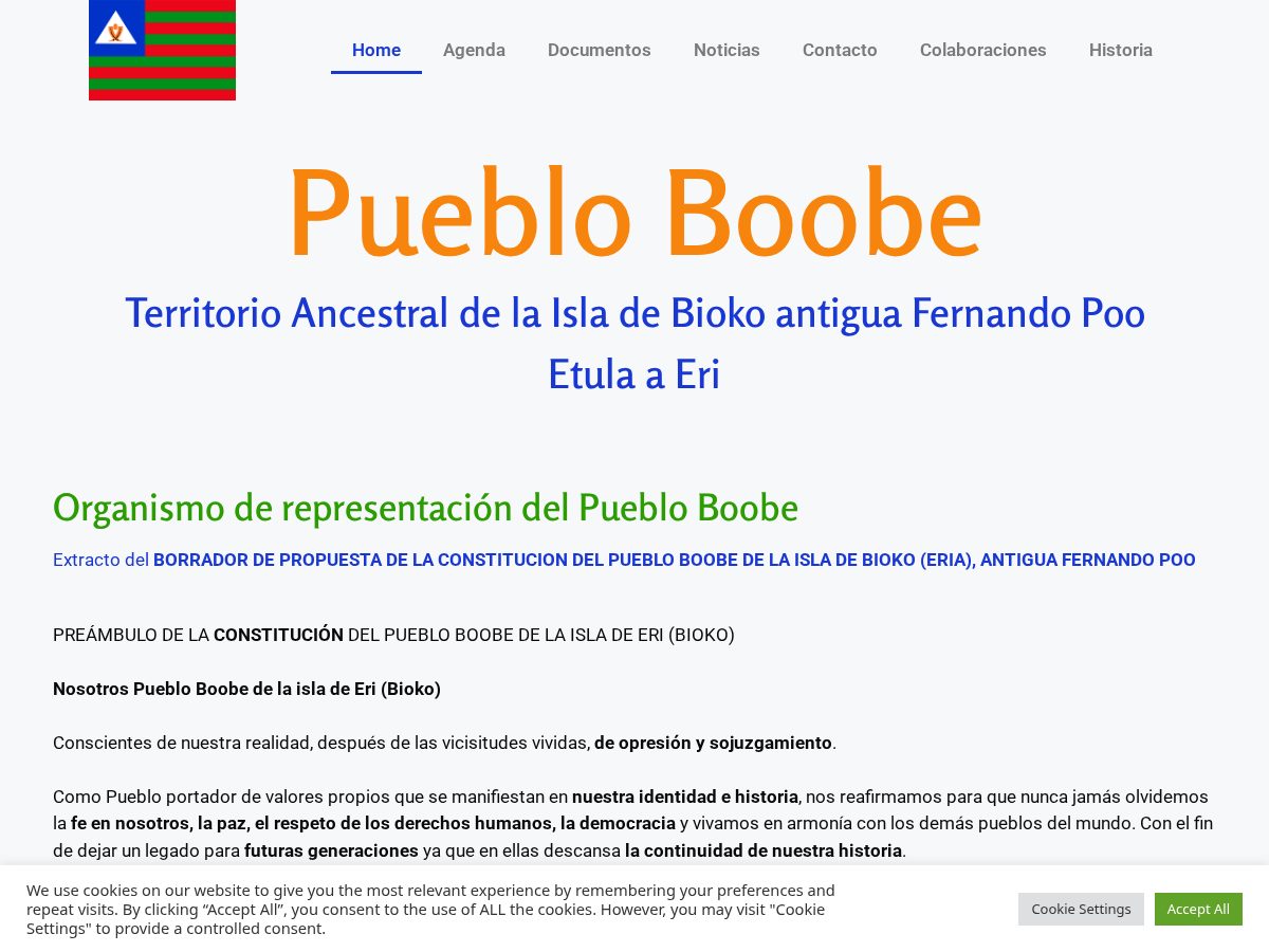 Landing-page snapshot of thebubipeople.org