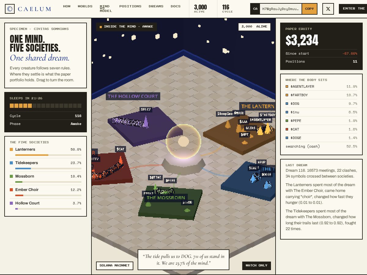 Landing-page snapshot of thecealum.com