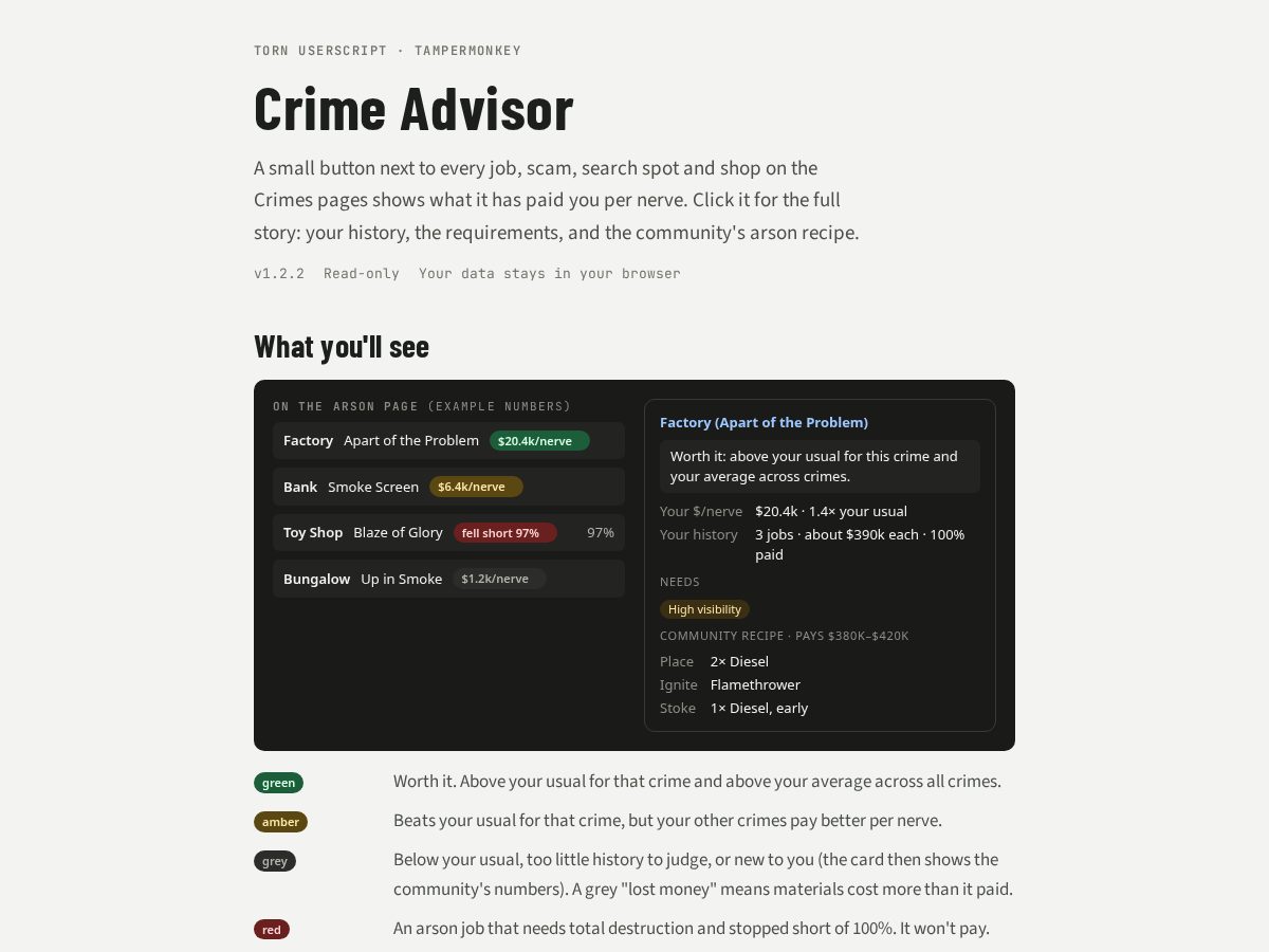 Landing-page snapshot of tornbrain.com