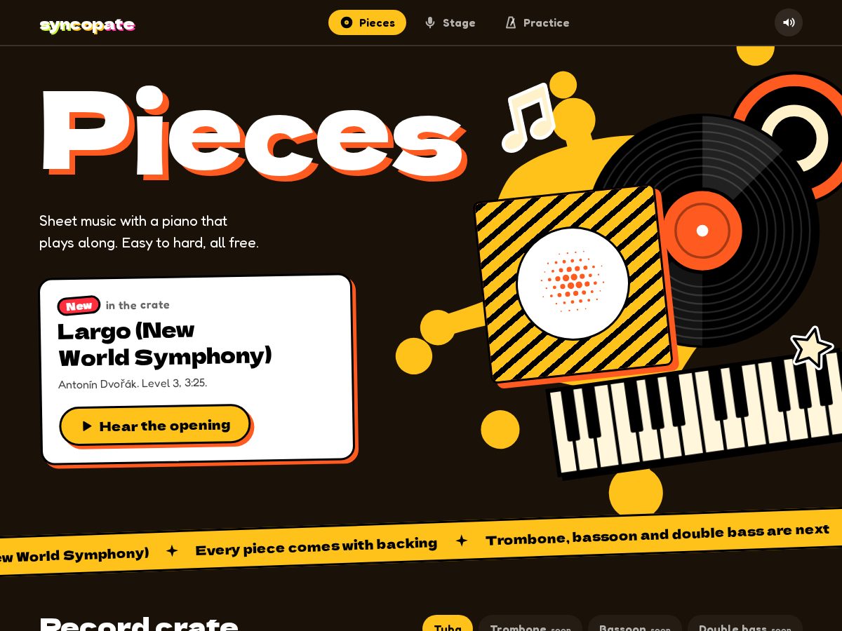 Landing-page snapshot of wesyncopate.com