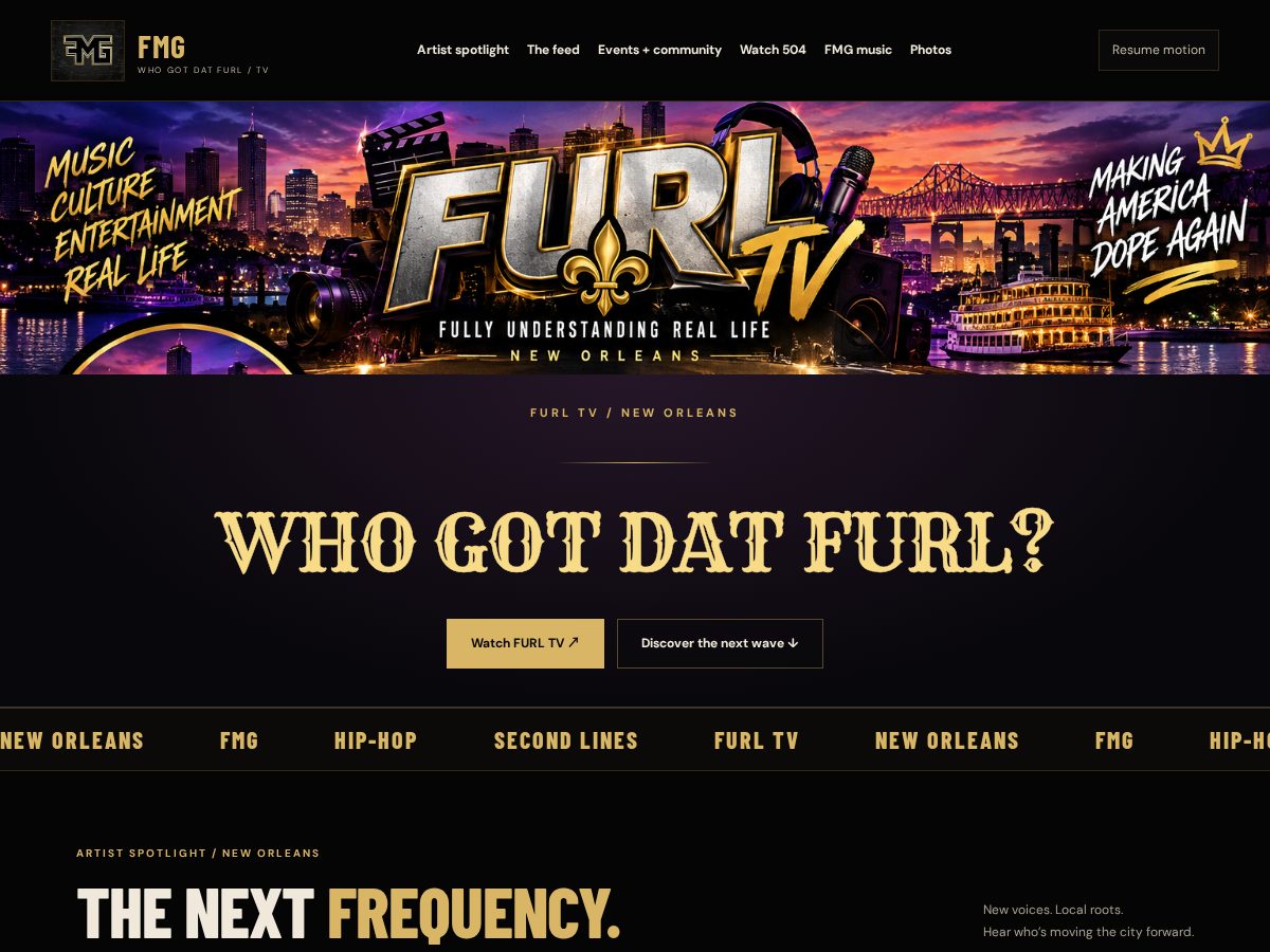Landing-page snapshot of whogotdatfurl.com