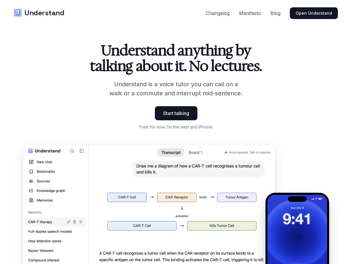 Landing-page snapshot of withunderstand.com