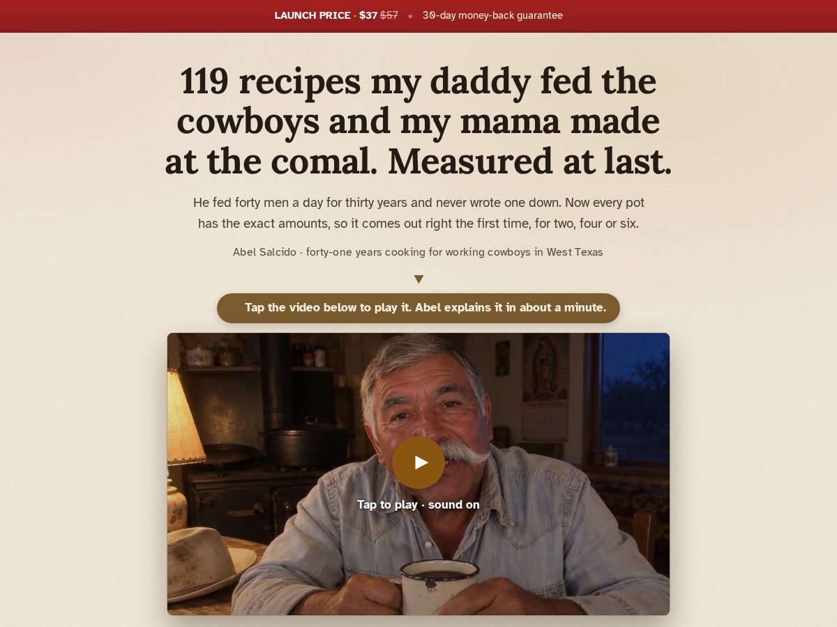 Landing-page snapshot of abelsalcido.com