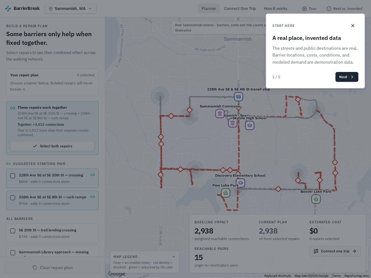 Landing-page snapshot of barrierbreak.app