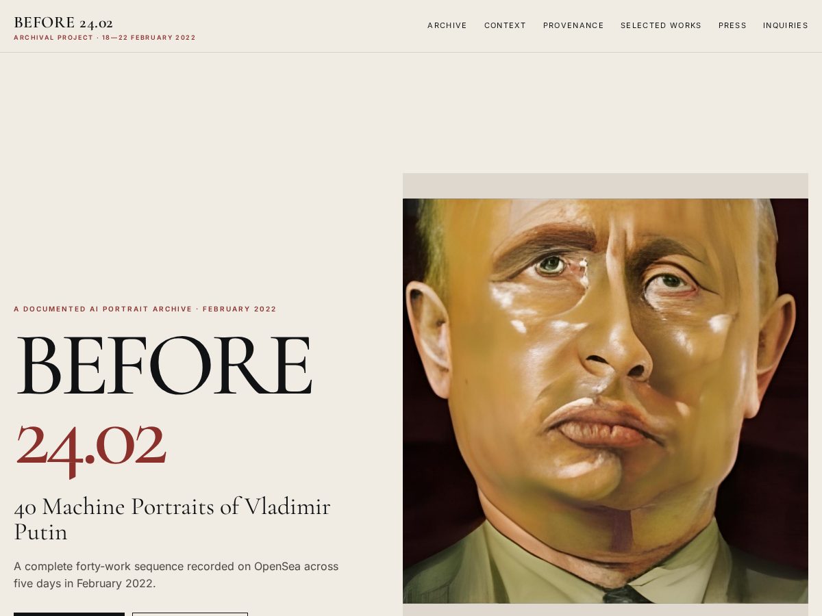 Landing-page snapshot of before2402.com