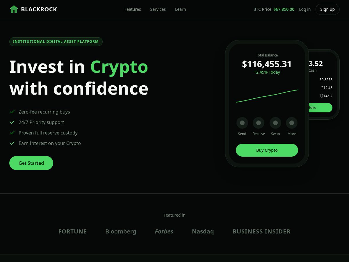 Landing-page snapshot of blackrockreport.com