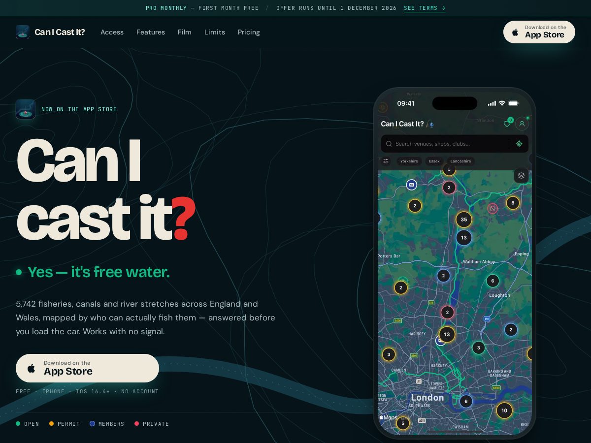 Landing-page snapshot of canicastit.com