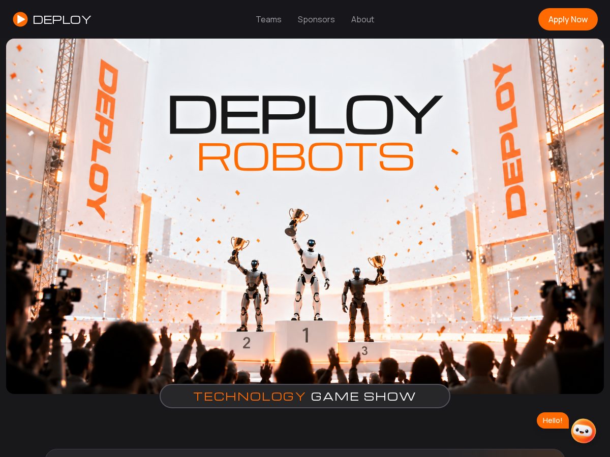Landing-page snapshot of deployshow.com