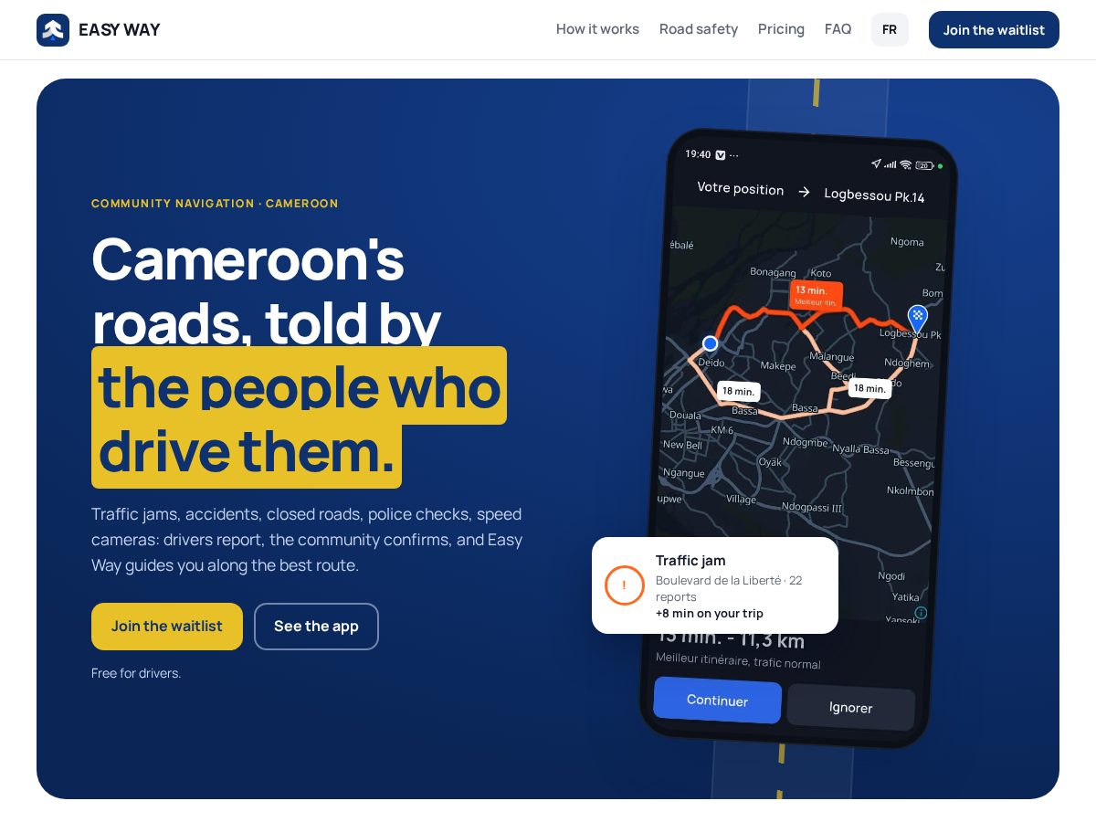 Landing-page snapshot of easyway-africa.com