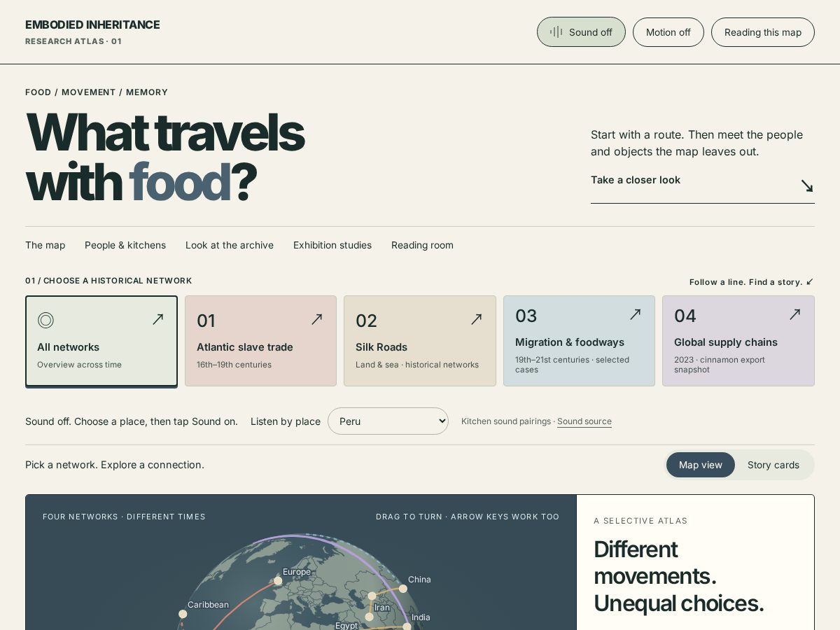 Landing-page snapshot of embodiedinheritence.com