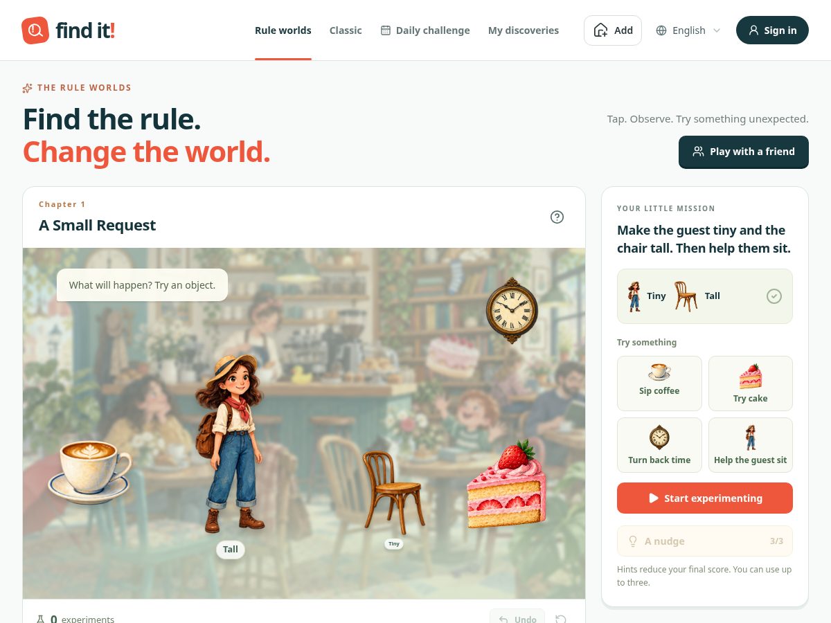 Landing-page snapshot of findit.life