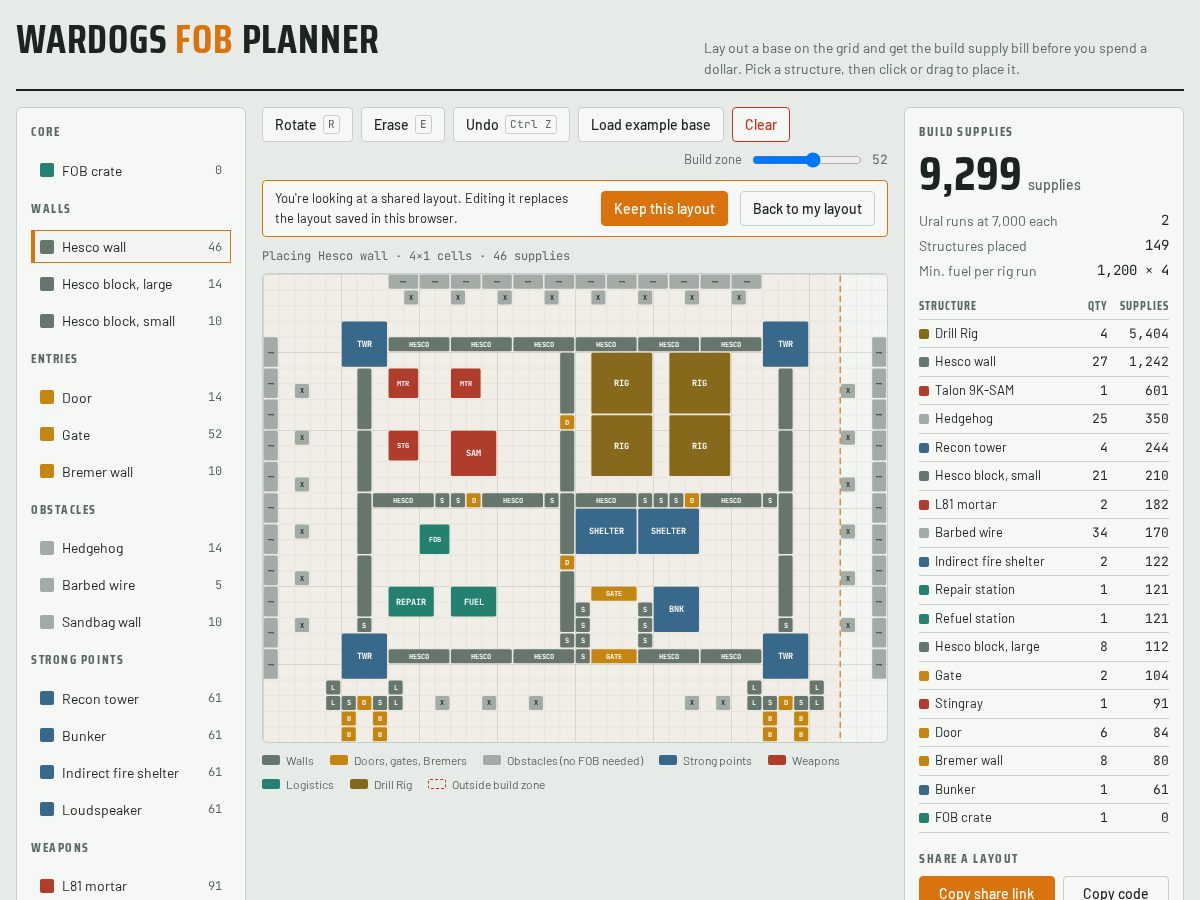 Landing-page snapshot of fobplanner.site